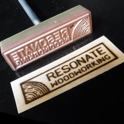 Custom branding iron for woodworkers , Wood burning stamp with electric  branding iron , Custom leather stamp for